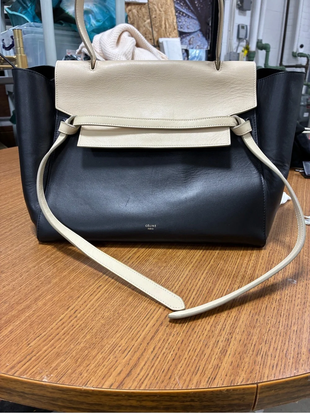Celine structured belt